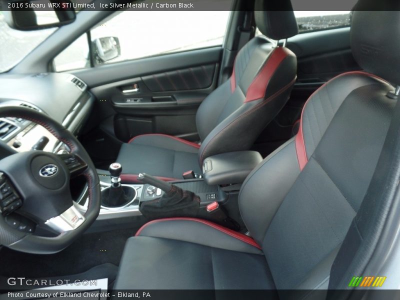 Ice Silver Metallic / Carbon Black 2016 Subaru WRX STI Limited
