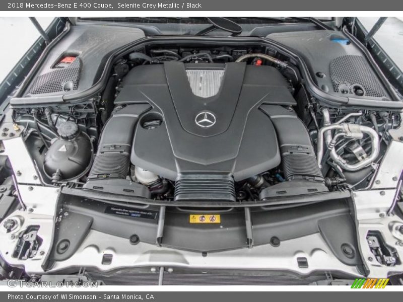 Selenite Grey Metallic / Black 2018 Mercedes-Benz E 400 Coupe
