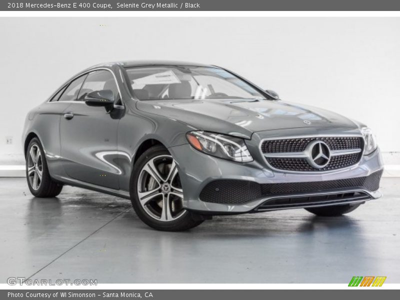 Selenite Grey Metallic / Black 2018 Mercedes-Benz E 400 Coupe