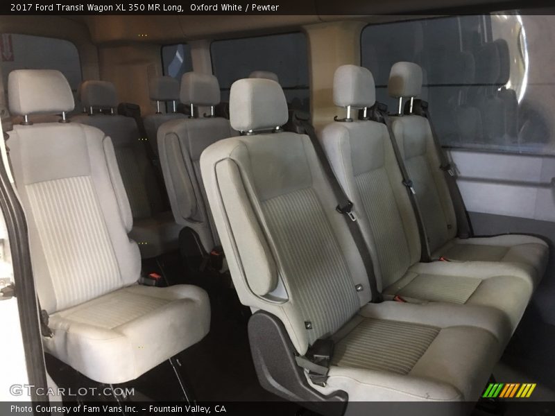 Oxford White / Pewter 2017 Ford Transit Wagon XL 350 MR Long