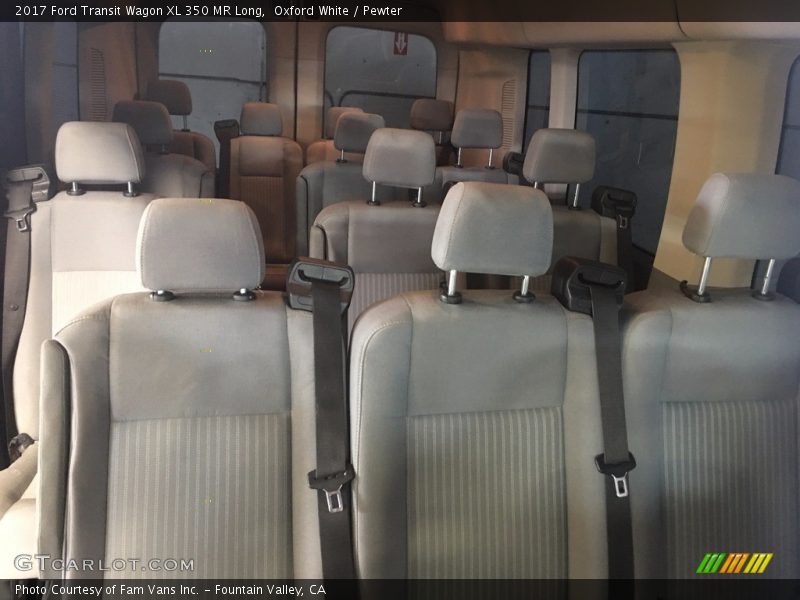 Oxford White / Pewter 2017 Ford Transit Wagon XL 350 MR Long