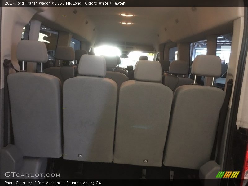 Oxford White / Pewter 2017 Ford Transit Wagon XL 350 MR Long