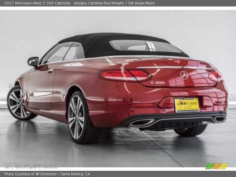 designo Cardinal Red Metallic / Silk Beige/Black 2017 Mercedes-Benz C 300 Cabriolet