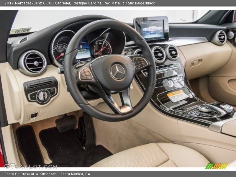 designo Cardinal Red Metallic / Silk Beige/Black 2017 Mercedes-Benz C 300 Cabriolet