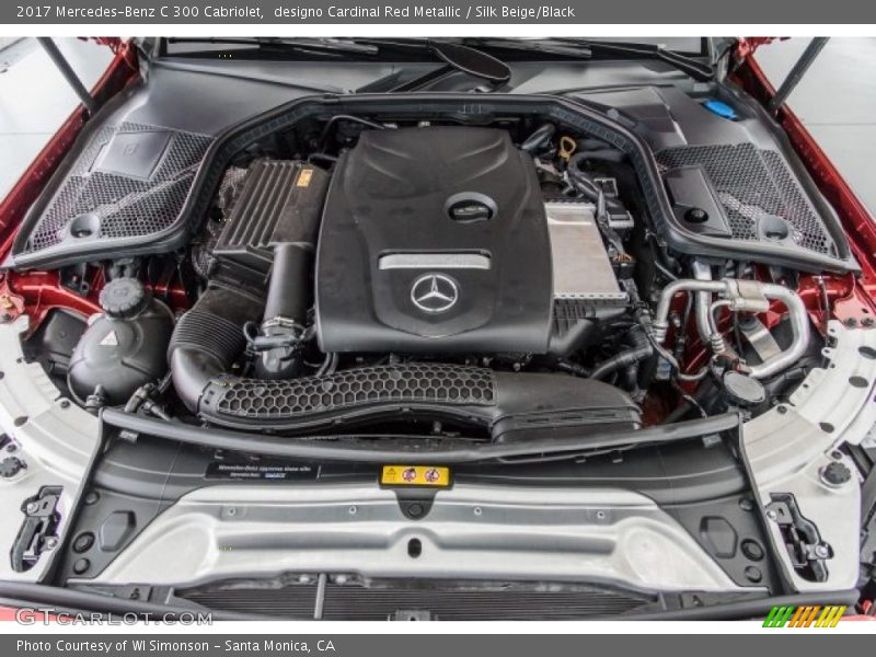 designo Cardinal Red Metallic / Silk Beige/Black 2017 Mercedes-Benz C 300 Cabriolet