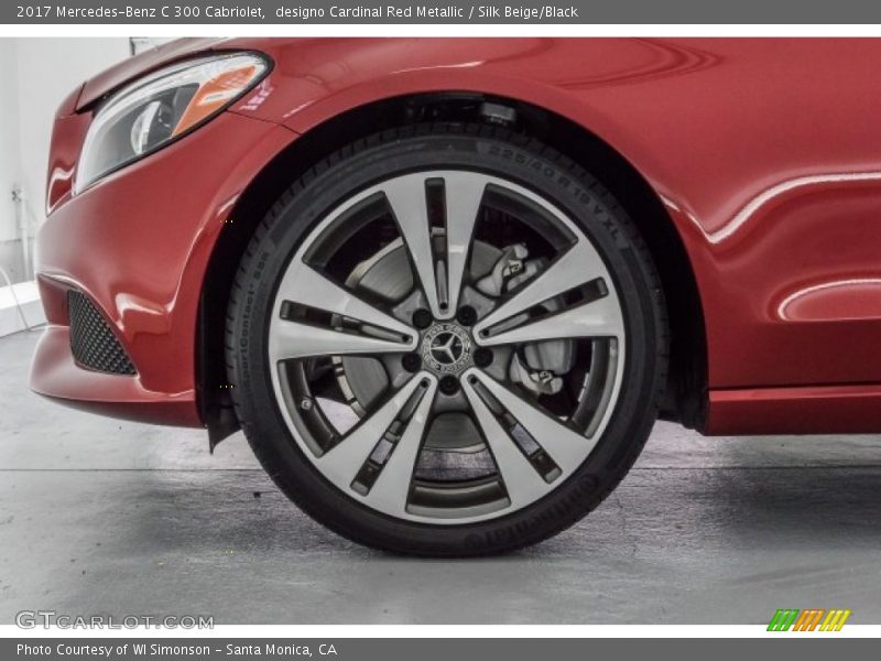designo Cardinal Red Metallic / Silk Beige/Black 2017 Mercedes-Benz C 300 Cabriolet