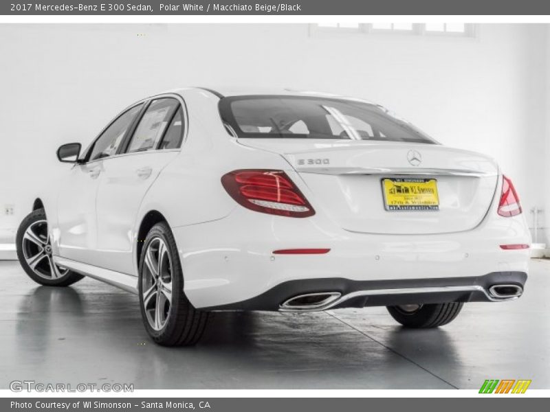 Polar White / Macchiato Beige/Black 2017 Mercedes-Benz E 300 Sedan