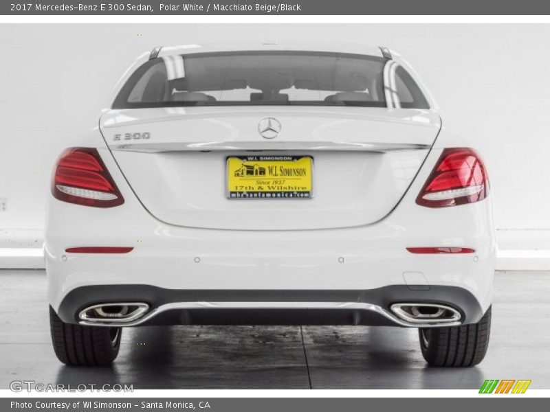 Polar White / Macchiato Beige/Black 2017 Mercedes-Benz E 300 Sedan