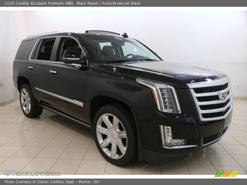 Black Raven / Kona Brown/Jet Black 2016 Cadillac Escalade Premium 4WD