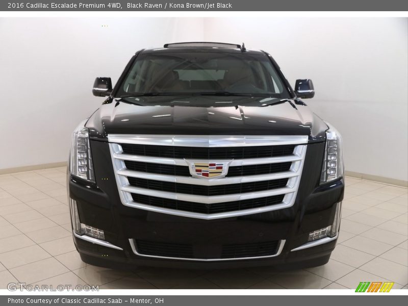 Black Raven / Kona Brown/Jet Black 2016 Cadillac Escalade Premium 4WD