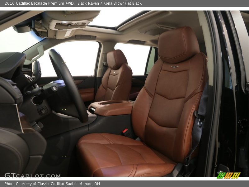 Black Raven / Kona Brown/Jet Black 2016 Cadillac Escalade Premium 4WD