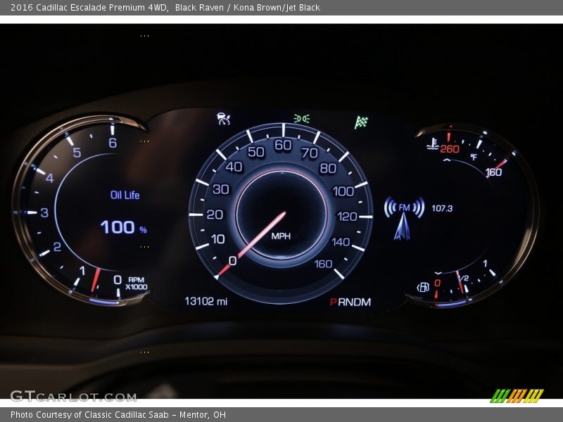 Black Raven / Kona Brown/Jet Black 2016 Cadillac Escalade Premium 4WD