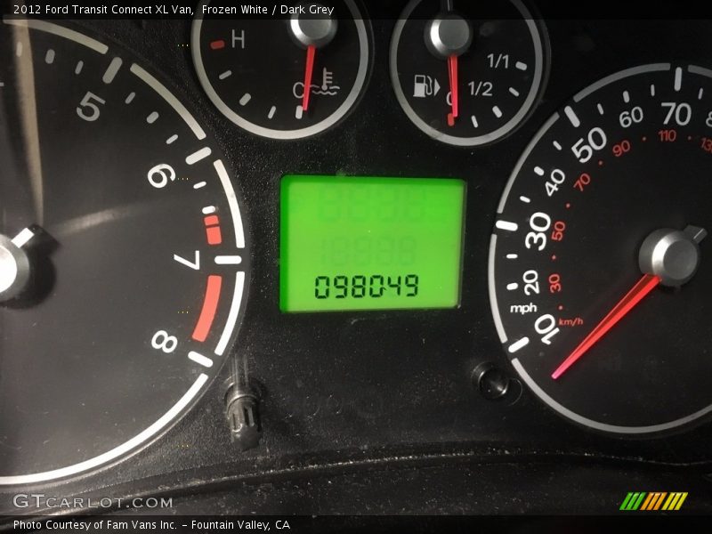 Frozen White / Dark Grey 2012 Ford Transit Connect XL Van