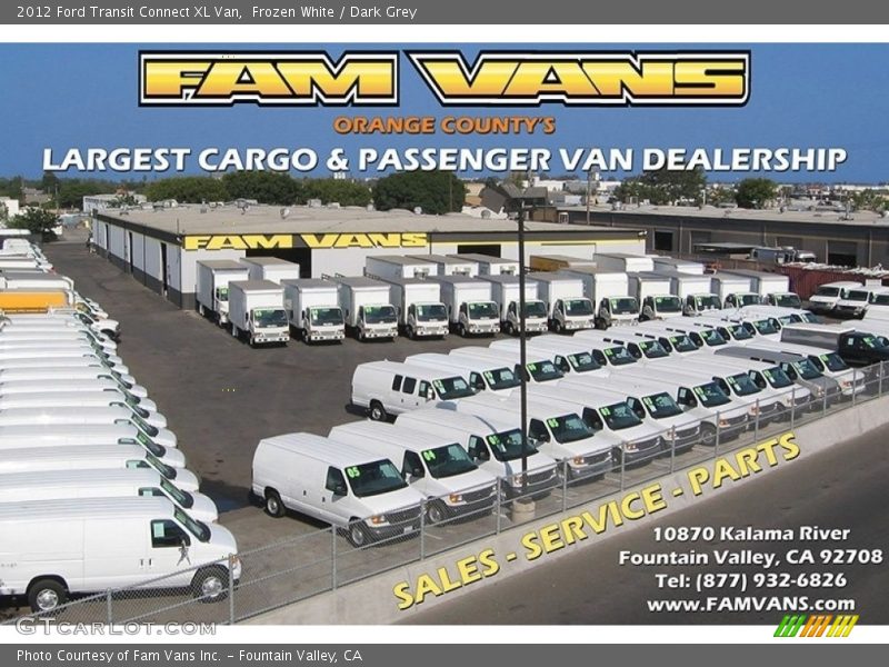 Frozen White / Dark Grey 2012 Ford Transit Connect XL Van
