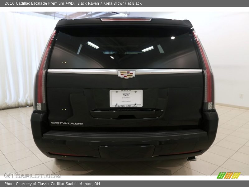 Black Raven / Kona Brown/Jet Black 2016 Cadillac Escalade Premium 4WD