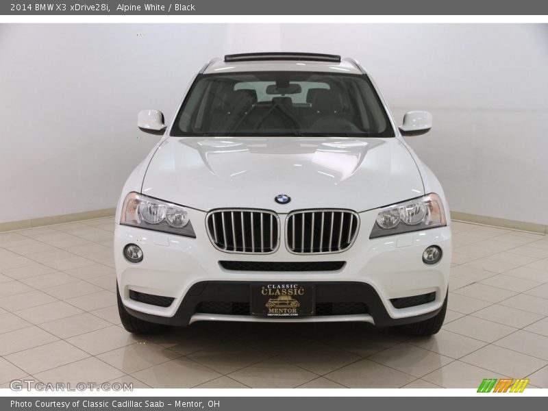 Alpine White / Black 2014 BMW X3 xDrive28i