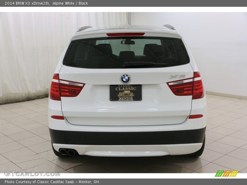 Alpine White / Black 2014 BMW X3 xDrive28i