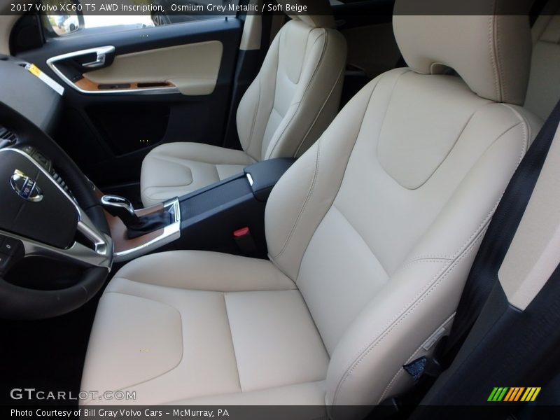 Osmium Grey Metallic / Soft Beige 2017 Volvo XC60 T5 AWD Inscription