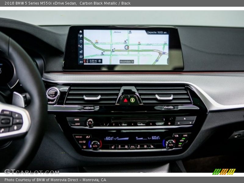 Carbon Black Metallic / Black 2018 BMW 5 Series M550i xDrive Sedan