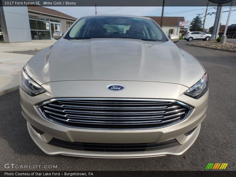 White Gold / Ebony 2017 Ford Fusion SE