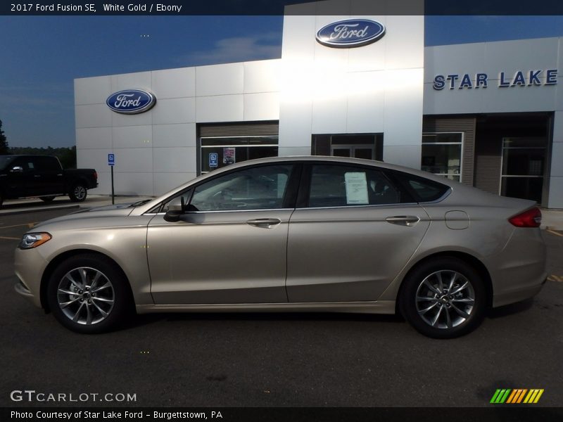 White Gold / Ebony 2017 Ford Fusion SE