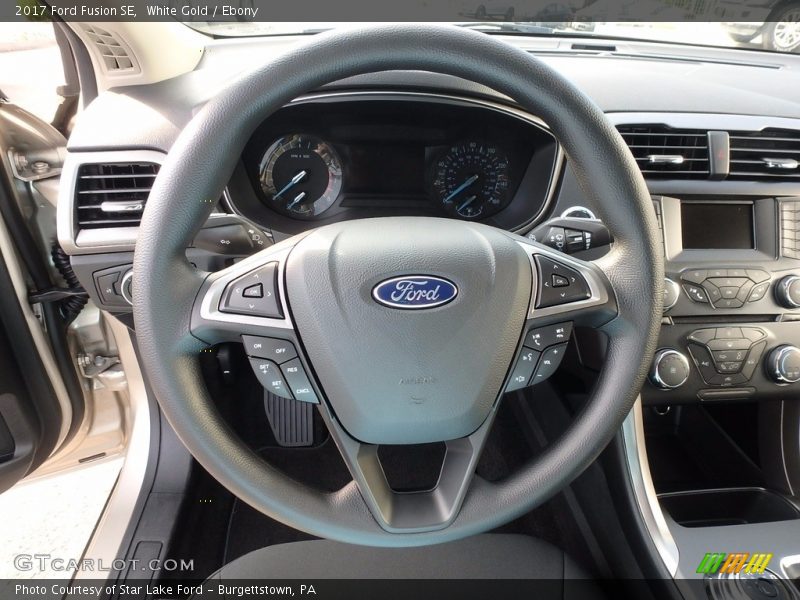 White Gold / Ebony 2017 Ford Fusion SE