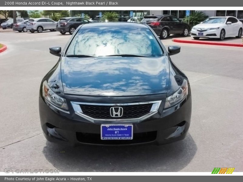 Nighthawk Black Pearl / Black 2008 Honda Accord EX-L Coupe