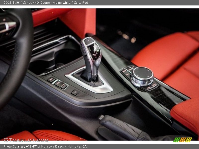 Alpine White / Coral Red 2018 BMW 4 Series 440i Coupe