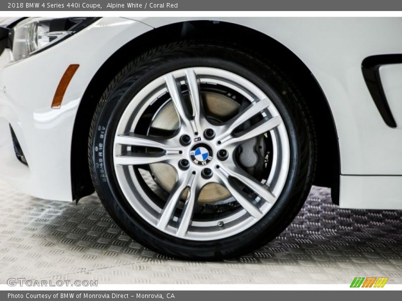 Alpine White / Coral Red 2018 BMW 4 Series 440i Coupe
