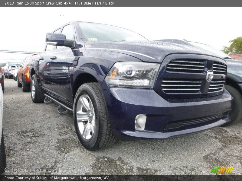 True Blue Pearl / Black 2013 Ram 1500 Sport Crew Cab 4x4