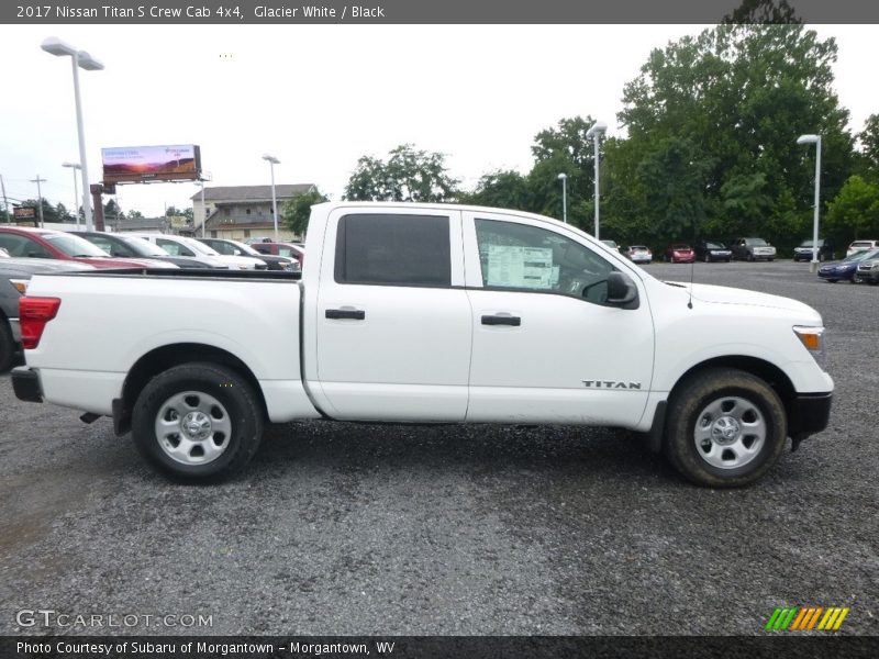 Glacier White / Black 2017 Nissan Titan S Crew Cab 4x4