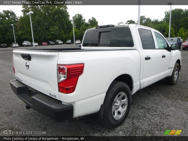 Glacier White / Black 2017 Nissan Titan S Crew Cab 4x4