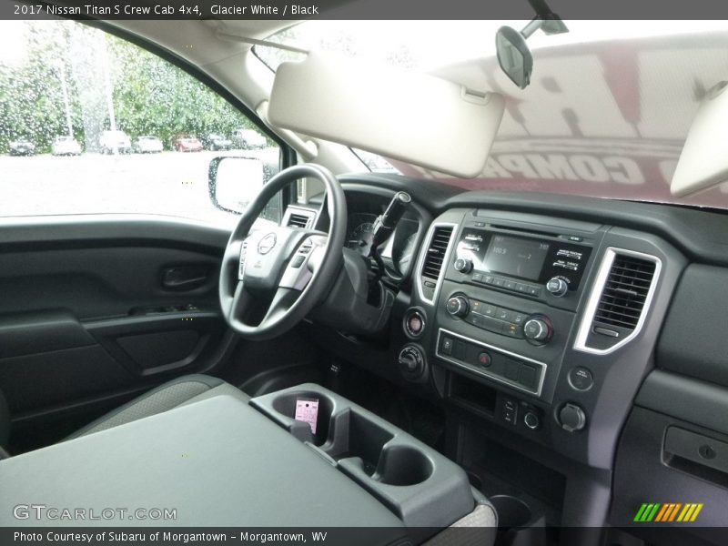 Glacier White / Black 2017 Nissan Titan S Crew Cab 4x4