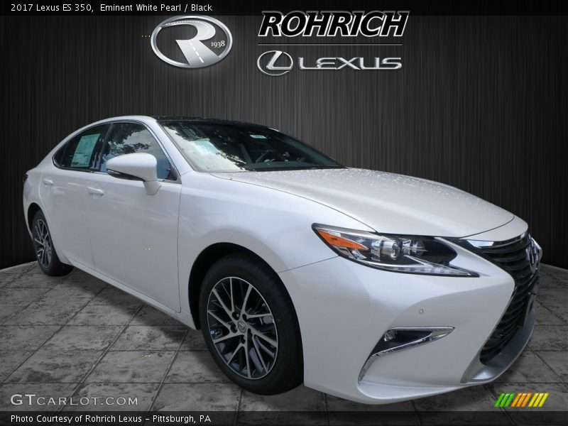 Eminent White Pearl / Black 2017 Lexus ES 350