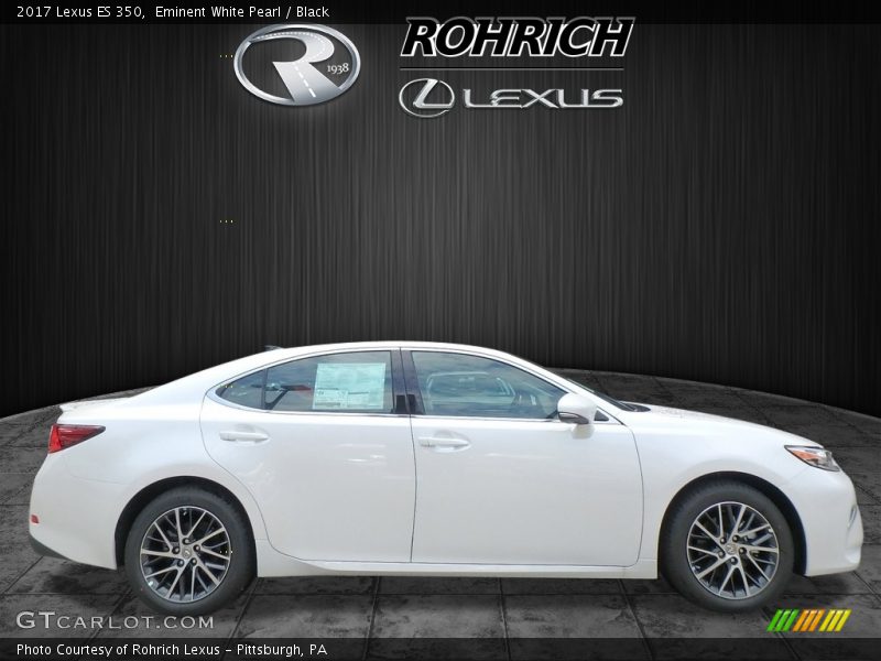 Eminent White Pearl / Black 2017 Lexus ES 350