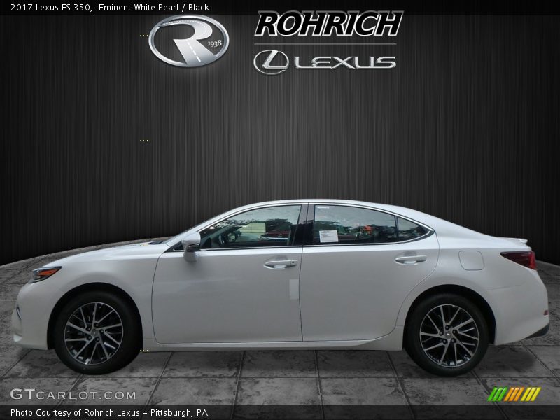 Eminent White Pearl / Black 2017 Lexus ES 350