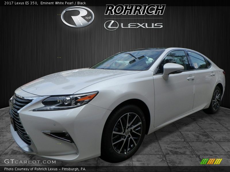Eminent White Pearl / Black 2017 Lexus ES 350