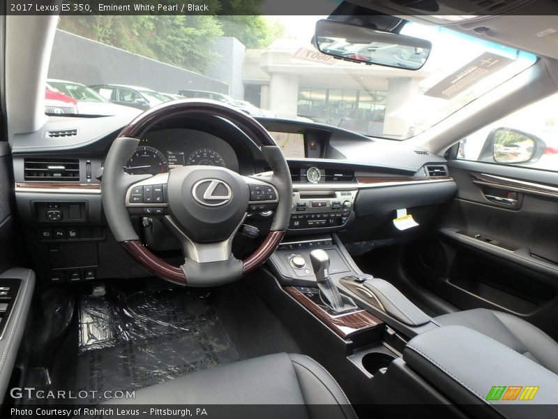 Eminent White Pearl / Black 2017 Lexus ES 350