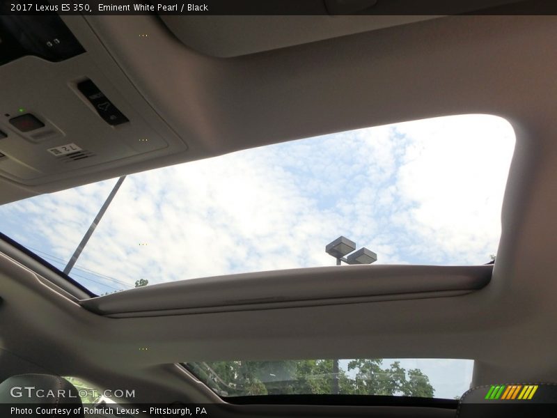 Eminent White Pearl / Black 2017 Lexus ES 350
