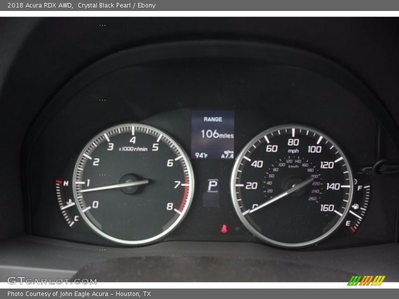 Crystal Black Pearl / Ebony 2018 Acura RDX AWD