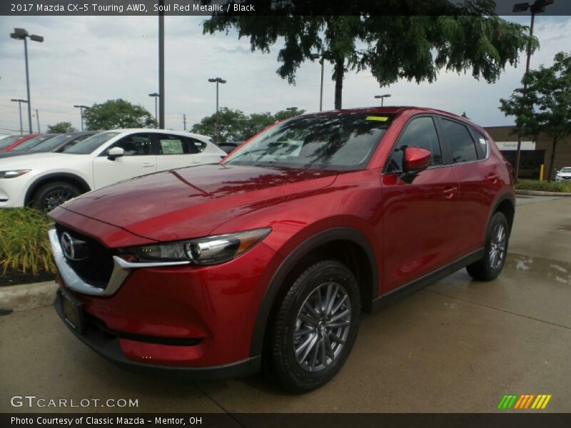 Soul Red Metallic / Black 2017 Mazda CX-5 Touring AWD