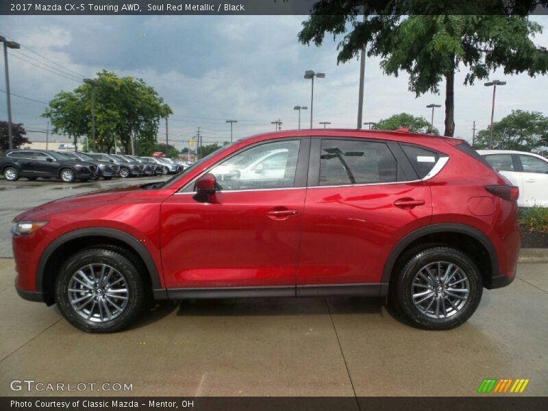 Soul Red Metallic / Black 2017 Mazda CX-5 Touring AWD