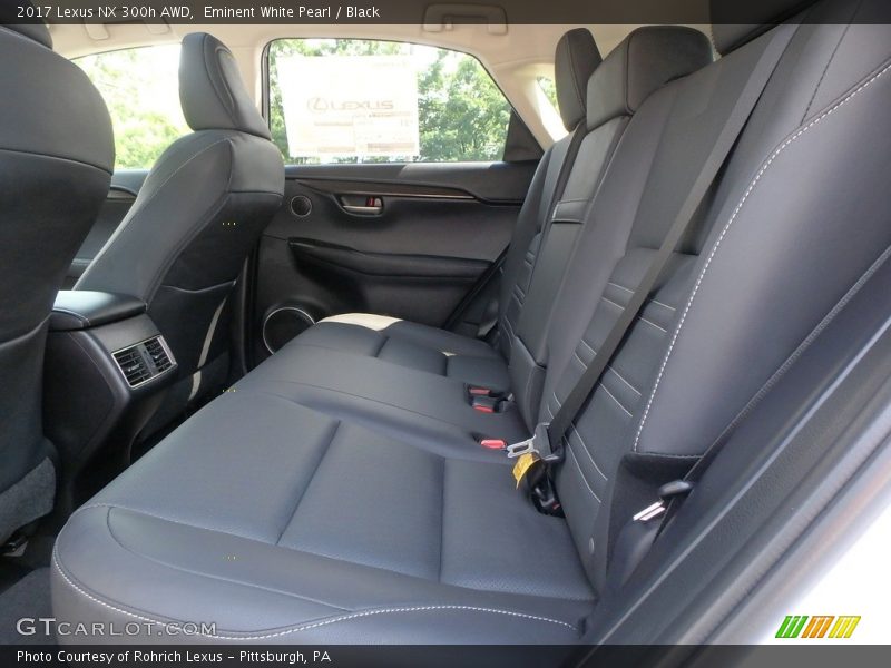 Eminent White Pearl / Black 2017 Lexus NX 300h AWD