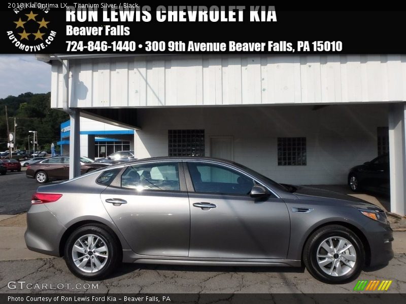 Titanium Silver / Black 2018 Kia Optima LX