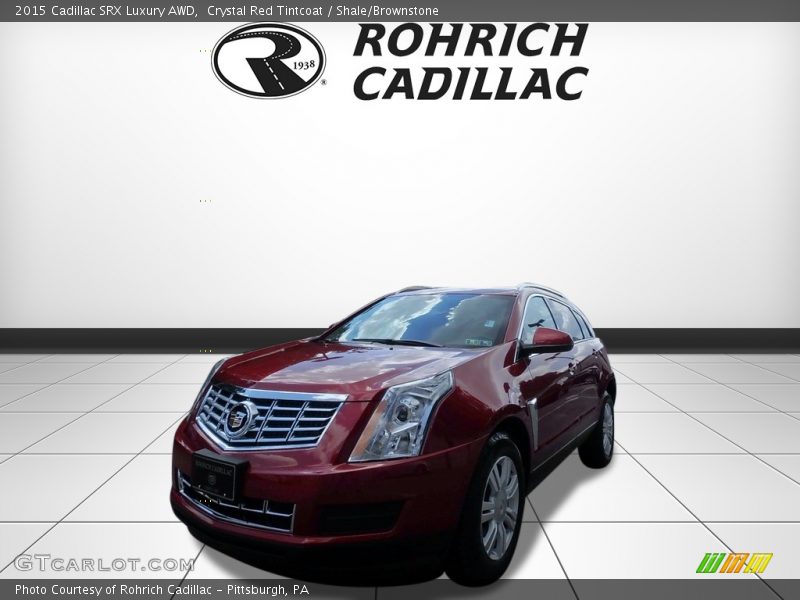 Crystal Red Tintcoat / Shale/Brownstone 2015 Cadillac SRX Luxury AWD