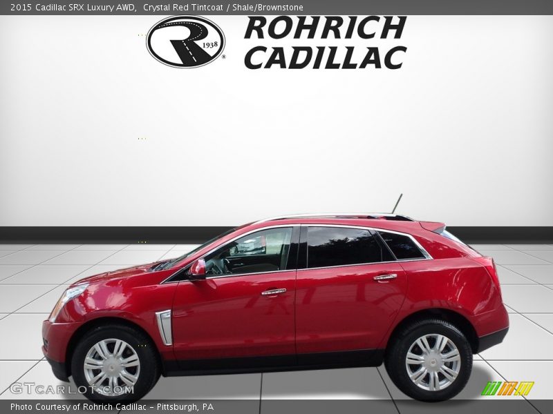 Crystal Red Tintcoat / Shale/Brownstone 2015 Cadillac SRX Luxury AWD