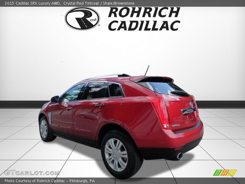 Crystal Red Tintcoat / Shale/Brownstone 2015 Cadillac SRX Luxury AWD