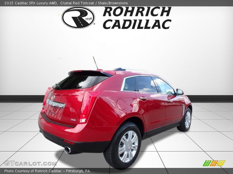Crystal Red Tintcoat / Shale/Brownstone 2015 Cadillac SRX Luxury AWD