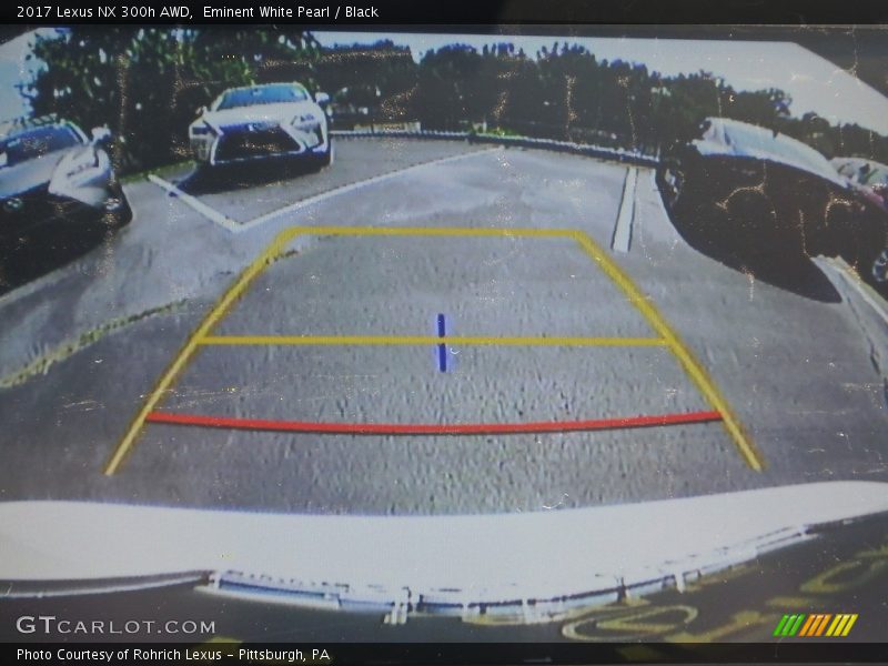Eminent White Pearl / Black 2017 Lexus NX 300h AWD