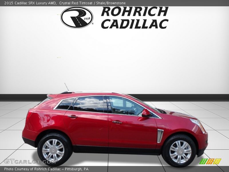 Crystal Red Tintcoat / Shale/Brownstone 2015 Cadillac SRX Luxury AWD